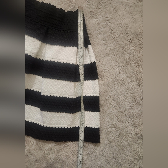 Wild Cat Black and White Striped  Skirt - Picture 6 of 9
